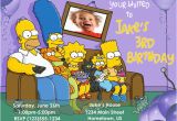 Personalised Simpsons Birthday Cards Personalized Photo Invitations Cmartistry the Simpsons
