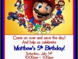 Personalised Super Mario Birthday Card 12 Printed Super Mario Brothers Personalized Birthday