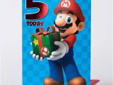 Personalised Super Mario Birthday Card 5th Birthday Card Super Mario Only 99p