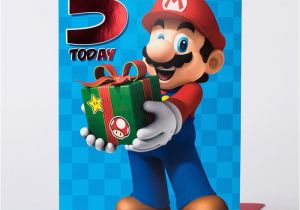 Personalised Super Mario Birthday Card 5th Birthday Card Super Mario Only 99p