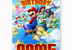 Personalised Super Mario Birthday Card Any Name Age Super Mario Bros Happy Birthday A5 All