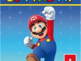 Personalised Super Mario Birthday Card Super Mario Colour Birthday Card Personalised Cards