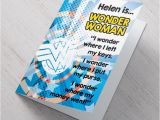 Personalised Wonder Woman Birthday Card Personalised Card Wonder Woman Gettingpersonal Co Uk