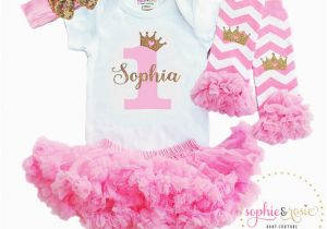 Personalized 1st Birthday Girl Outfits First Birthday Outfit Personalized 1st Birthday Outfit Girl