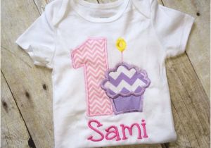 Personalized 1st Birthday Girl Outfits Personalized Baby Girl First Birthday Outfit One Sie Light