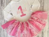 Personalized 1st Birthday Girl Outfits Personalized Baby Girl First Birthday Outfit Pink Birthday