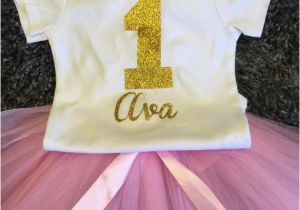 Personalized 1st Birthday Girl Outfits Personalized First Birthday Outfit Girl One by Funmunchkin