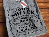 Personalized 21st Birthday Gifts for Her Personalized 21st Birthday Gift Dk1009 Grey T Shirt