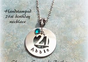 Personalized 21st Birthday Gifts for Him 21st Birthday Gift Personalized Handstamped Gift for 21st