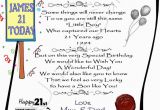 Personalized 21st Birthday Gifts for Him Gift for 21st Birthday son Personalized Laminated Card