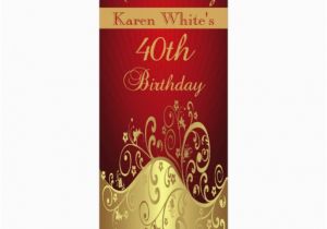 Personalized 40th Birthday Invitations 40th Birthday Party Personalized Invitation Zazzle