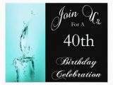 Personalized 40th Birthday Invitations 40th Birthday Party Personalized Invitation Zazzle