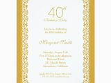 Personalized 40th Birthday Invitations Elegant Personalized 40th Birthday Party Invitations