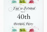 Personalized 40th Birthday Invitations Personalized 40th Birthday Party Invitations Zazzle