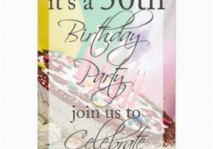 Personalized 50th Birthday Invitations 50th Birthday Party Personalized Invitation Zazzle