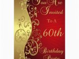 Personalized 60th Birthday Invitations 60th Birthday Party Personalized Invitation Zazzle