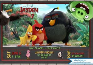 Personalized Angry Birds Birthday Invitations Angry Birds Birthday Invitation the Angry Birds Movie
