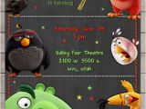 Personalized Angry Birds Birthday Invitations Angry Birds Movie Birthday Invitation Custom Digital