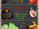 Personalized Angry Birds Birthday Invitations Angry Birds Movie Birthday Invitation Custom Digital