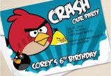 Personalized Angry Birds Birthday Invitations Custom Angry Birds Birthday Invitation Digital File