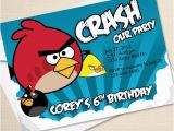 Personalized Angry Birds Birthday Invitations Custom Angry Birds Birthday Invitation Digital File