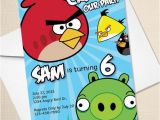 Personalized Angry Birds Birthday Invitations Custom Angry Birds Birthday Invitation Digital File