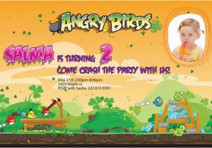 Personalized Angry Birds Birthday Invitations Personalized Angry Birds Birthday Invitations U Print