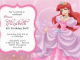 Personalized Ariel Birthday Invitations Custom Photo Invitations the Little Mermaid Ariel Birthday