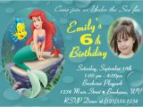 Personalized Ariel Birthday Invitations Personalized Printable Invitations Cmartistry Ariel
