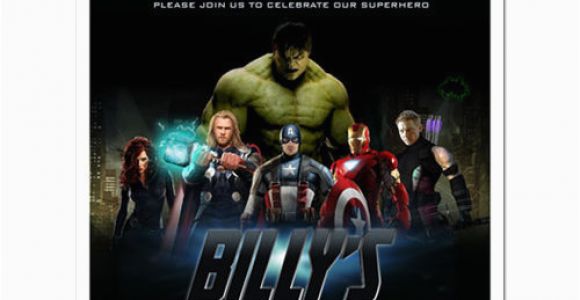 Personalized Avengers Birthday Party Invitations 8 Avengers Birthday Party Personalized Invitations Ebay