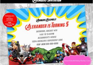 Personalized Avengers Birthday Party Invitations Avengers Invitation Avengers Personalized Invitation