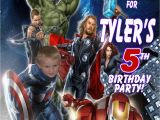 Personalized Avengers Birthday Party Invitations Avengers Personalized Photo Birthday Invitations 2 Ajs