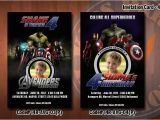 Personalized Avengers Birthday Party Invitations Personalized Avengers Birthday Party Invitation 4×6 with