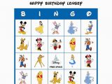 Personalized Birthday Bingo Cards Classic Walt Disney Birthday Party Game Personalized Bingo