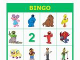 Personalized Birthday Bingo Cards Sesame Street Personalized Birthday Party Bingo by