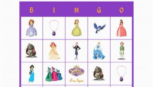 Personalized Birthday Bingo Cards sofia the First Disney Personalized Bingo Cards Birthday