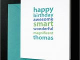 Personalized Birthday Cards for Him Add A Name Personalized Birthday Card for Him Boy by Allotria