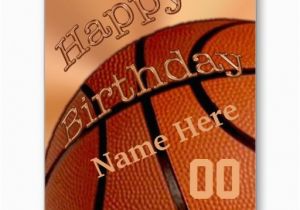 Personalized Birthday Cards for Him Big Personalized Happy Birthday Basketball Cards