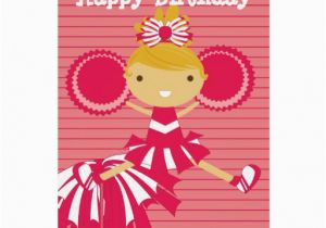 Personalized Birthday Cards for Him Cheerleader In Red Personalized Birthday Cards Zazzle