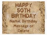 Personalized Birthday Cards for Him Personalized Rustic 50th Birthday Cards for Him Zazzle