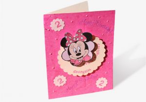 Personalized Birthday Cards for Kids Minnie Mouse Birthday Card Personalized for Kids Handmade