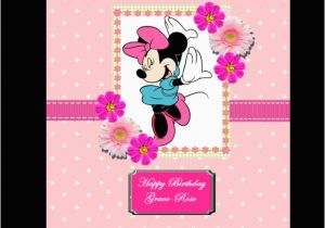 Personalized Birthday Cards for Kids Personalized Children 39 S Birthday Card Minnie M Folksy