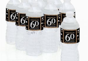 Personalized Birthday Decorations Adults 60th Birthday Water Bottle Sticker Labels Adult 60th