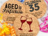 Personalized Birthday Decorations Adults Custom Cork Coasters
