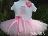 Personalized Birthday Girl Outfits First Birthday Girl Tutu Outfit Personalized Pink Tutu
