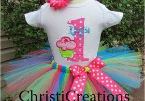 Personalized Birthday Girl Outfits Items Similar to 1st Birthday Tutu Set Cupcake Baby Girl
