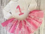 Personalized Birthday Girl Outfits Personalized Baby Girl First Birthday Outfit Pink Birthday
