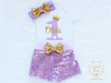 Personalized Birthday Girl Outfits Personalized First Birthday Outfit Girl 1st Birthday Girl