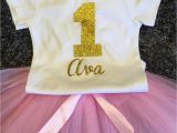 Personalized Birthday Girl Outfits Personalized First Birthday Outfit Girl One by Funmunchkin