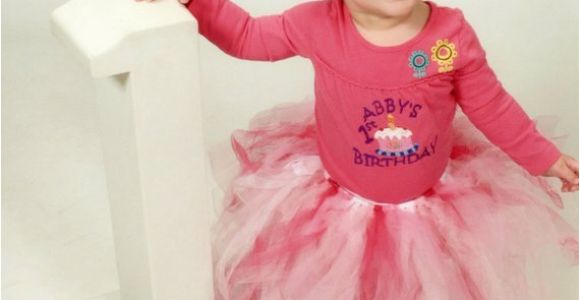 Personalized Birthday Girl Outfits Personalized Girls 1st First Birthday Outfit and Tutu